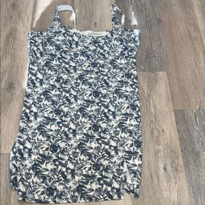 Abercrombie & Fitch Blue Floral Women's Strapless Dress Size Large